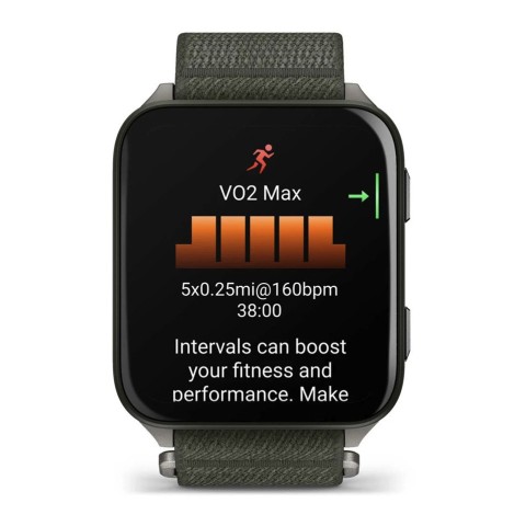 Спортивний годинник Garmin Venu X1 Moss із титановим корпусом та хакі нейлоновим ремінцем ComfortFit 010-02980-03