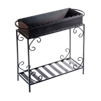 Мангал із дровницею на 12 шампурів 4мм