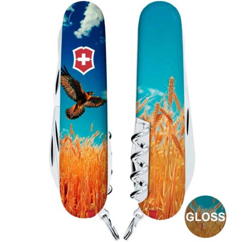 Ніж Victorinox Climber Ukraine 91мм,14функ ,Вільний Сокіл