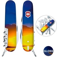 Ніж Victorinox Climber Ukraine 91мм,14функ ,Світанок