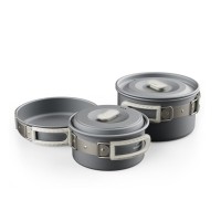 Набір посуду (2 каструлі, сковорідка) Naturehike CNK2450CF010, алюміній