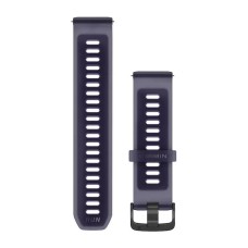 Быстросменные ремешки Garmin Forerunner Collection (22 мм) силиконовые, полупрозрачные императорско-фиолетовые/индиго со сланцевой фурнитурой