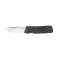 Нож Maserin Silver, Elmax, fat carbon, черно-золотистый