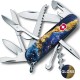 Складаний ніж Victorinox HUNTSMAN DESIGN Золотисто-блакитний кристал