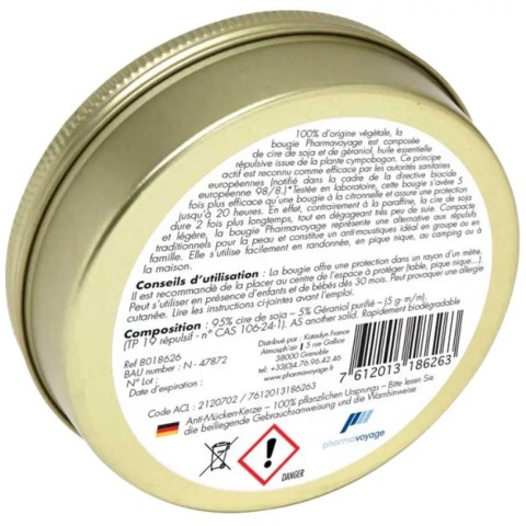Свеча репеллентная Pharmavoyage Anti-Mosquito Candle