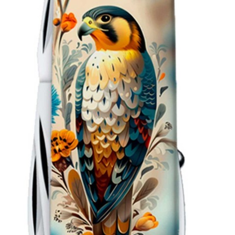 Ніж Victorinox Huntsman Ukraine 91мм,15функ ,Шляхетний Сокіл