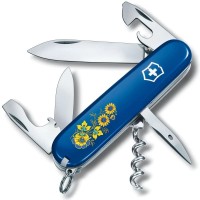 Ніж Victorinox Spartan Ukraine 91мм,12функ,син ,Квіти