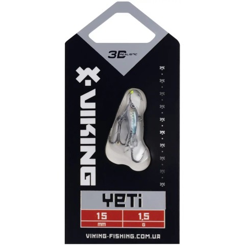 Балансир Viking Fishing Yeti Ice Jig 15mm 1.5g #11 Anchovy