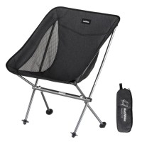 Стілець складаний Naturehike Stellaluna L04 CNK2450JJ015, розмір M, алюміній, чорний