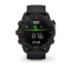 Смарт-годинник Garmin Descent Mk3i (51 мм) карбоново-сірий DLC титановий з чорним силіконовим ремінцем