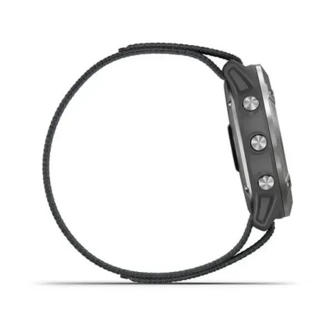 Смарт-годинник Garmin Enduro сталевий з сірим нейлоновим ремінцем UltraFit
