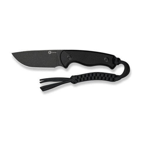 Ніж фіксований тактичний Civivi Timberbark, (8.1 см) 14C28N / G10 чорний