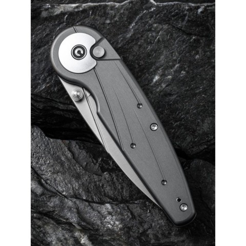 Ніж складаний туристичний Civivi Starflare, (8.4 см) Nitro-V / Aluminum сірий