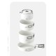 Сковорідка зі складаною ручкою Naturehike CNK2450CF013, 17,5 см, алюміній, біла