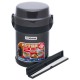 Набір для ланчу ZOJIRUSHI SL-JAF14HG 1.23 л Dark Gray