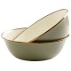Набор Barebones Enamel 2-Tone Bowl Set з двох мисок olive drab