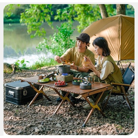 Набір посуду (каструля, сковорідка, чайник) Naturehike CNK2450CF010, алюміній