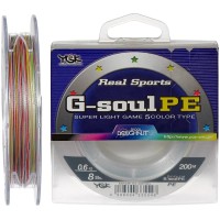 Шнур YGK G-Soul PE 5 Colors 200m #0.6/0.128mm 8lb