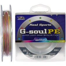 Шнур YGK G-Soul PE 5 Colors 200m #0.6/0.128mm 8lb