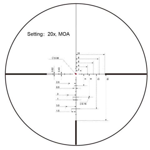 Приціл оптичний Vector Optics Continental 3-24X56 (30 мм) illum. SFP ED