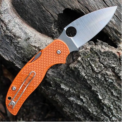 Нож Spyderco Sage 5 Lightweight, CPM REX 121, FRN ц:orange