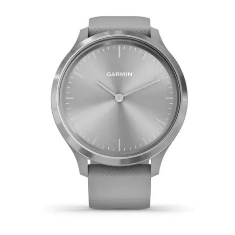 Смарт-годинник Garmin vivomove 3 зі сріблястим безелем та припилено-сірим ремінцем