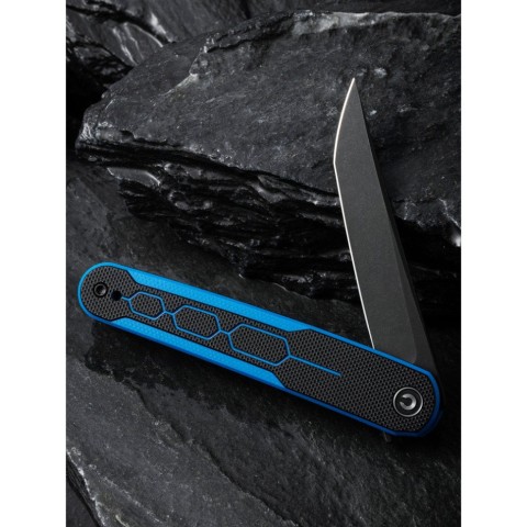 Ніж складаний кишеньковий Civivi KwaiQ , (7.6 см) Nitro-V / G10 чорно-синій