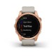 Смарт-часы Garmin fenix 7S Solar розово-золотистые со светло-песочным ремешком