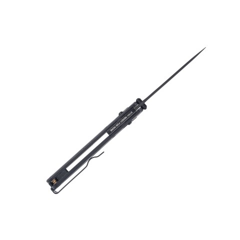 Нож SRM Medal 255L-FB2, Lam. 140Cr, shred carbon-fiber, черный