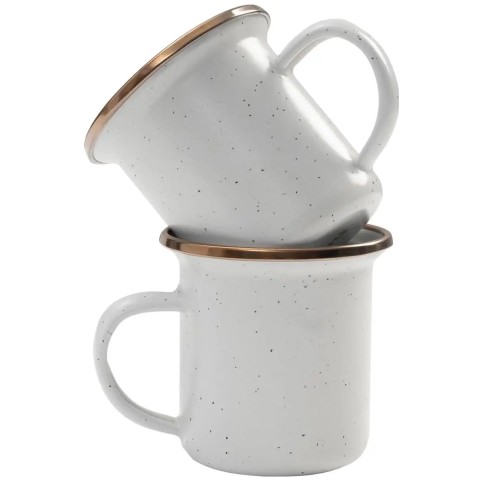 Набор Barebones Espresso Cup/Enamel/Set 2 шт egg shell