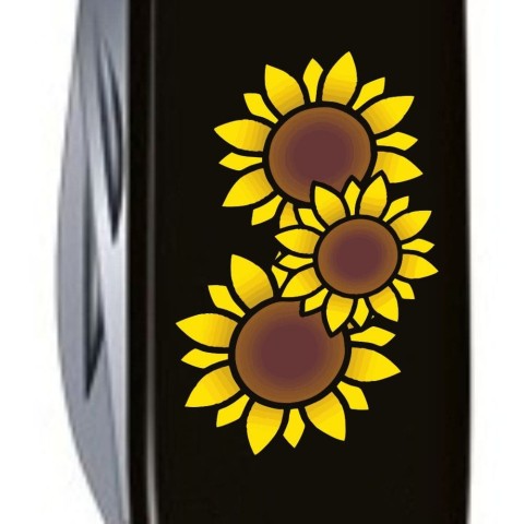 SPARTAN UKRAINE  91мм/12функ/черн /штоп /Подсолнухи