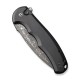 Ніж складаний туристичний Civivi Praxis,  (9.5 см) Damascus / Aluminum чорний