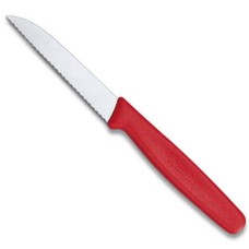 Нож кухонный Victorinox Standart 8см, серрейтор,красный