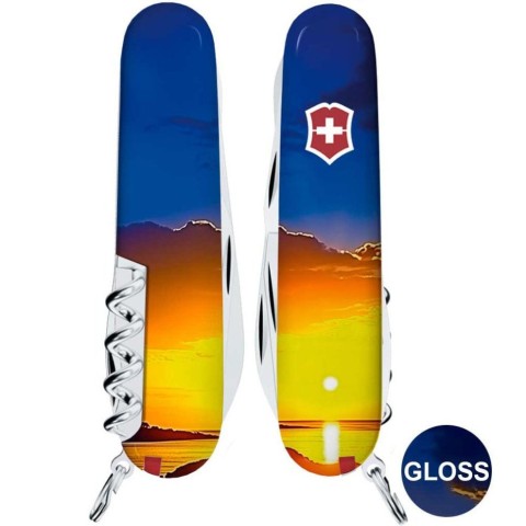 Ніж Victorinox Climber Ukraine 91мм,14функ ,Світанок