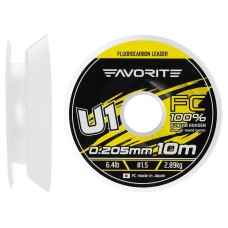 Флюорокарбон Favorite U1 FC 10m #1.5/0.205mm 6.4lb/2.89kg
