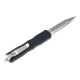 Ніж Microtech Dirac Delta D/E OTF, stonewash клинок, чорне руків'я