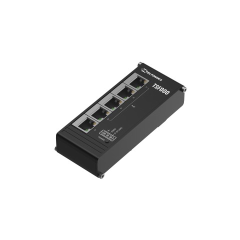 Комутатор Teltonika 5x100Mb/PoE+ без БЖ (TSF000)