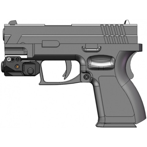 Лазерний цілевказівник Vector Optics Viperay Scrapper пістолетний червоний лазер FDE