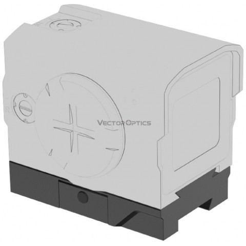 Кріплення низьке Vector Optics на ластівчин хвіст для коліматорів з VOD footprint