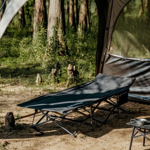Ліжко складане Naturehike CNK2300WS010, Поліестер Oxford / залізо, чорний