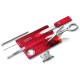 Ніж Victorinox Swisscard Lite 82х54х4мм,12функ,черв.прозор (блістер)