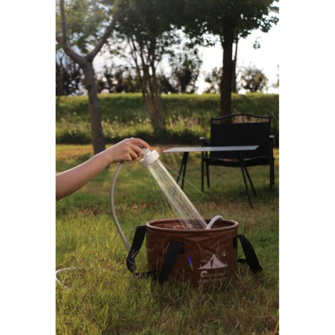 Душ портативний з насосом на акумуляторі Flextail Max Shower, білий