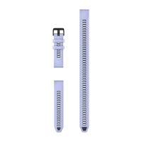 Ремінці для годинника Garmin QuickFit 20 силіконові чорнично-блакитні (із 3 частин, для дайвінгу)