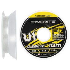 Флюорокарбон Favorite U1 FC 10m #2.5/0.26mm 10.1lb/4.58kg
