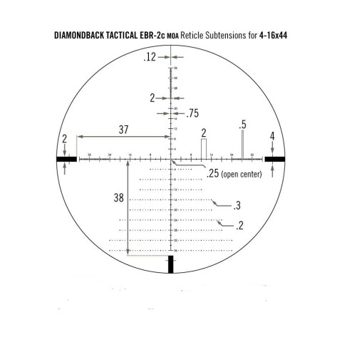Приціл оптичний Vortex Diamondback Tactical FFP 4-16x44 EBR-2C MOA (DBK-10026)