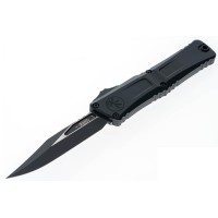 Ніж Microtech Combat Troodon Gen III OTF, bowie tactical, чорний
