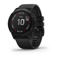 Смарт-часы Garmin fenix 6X Pro черные с черным ремешком