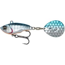 Тейл-спиннер Savage Gear Fat Tail Spin NL 65mm 12.5g Blue Silver