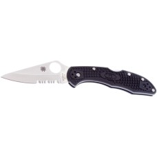Нож Spyderco Delica 4, VG-10, FRN, полусеррейтор ц:black
