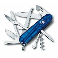 Ніж Victorinox Huntsman 91мм,15функ,син.прозор
